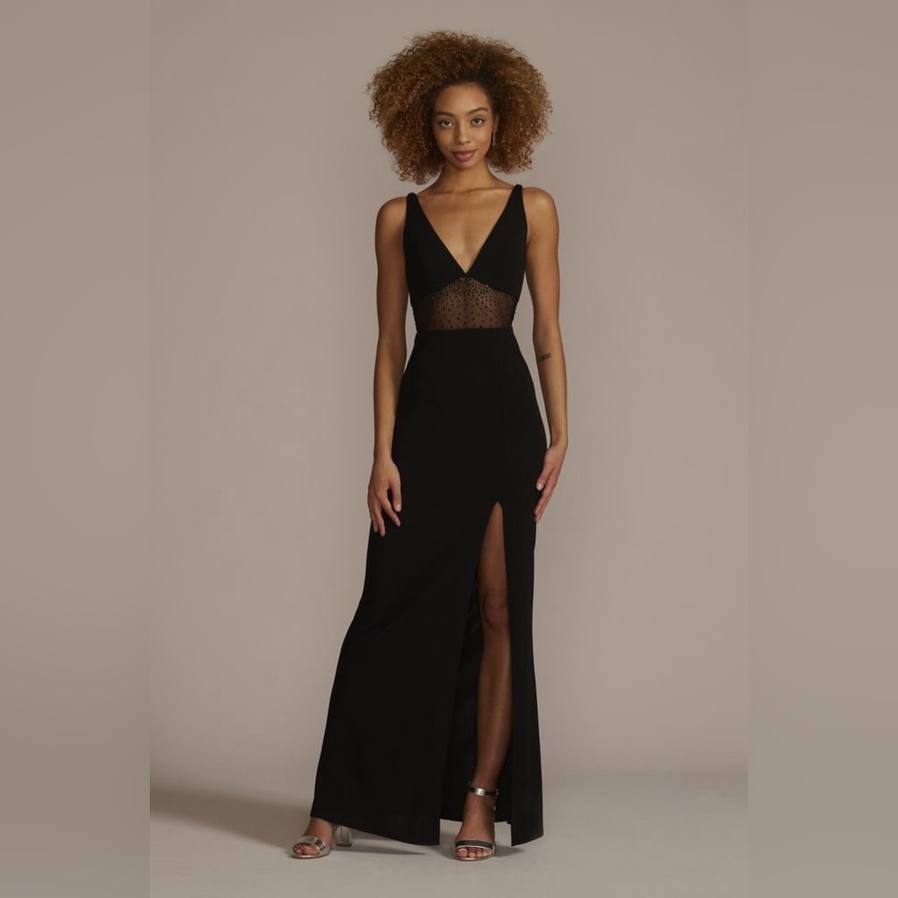 Jules & Cleo Davids Bridal Bridesmaid Semi-Formal Black Dress Size 8